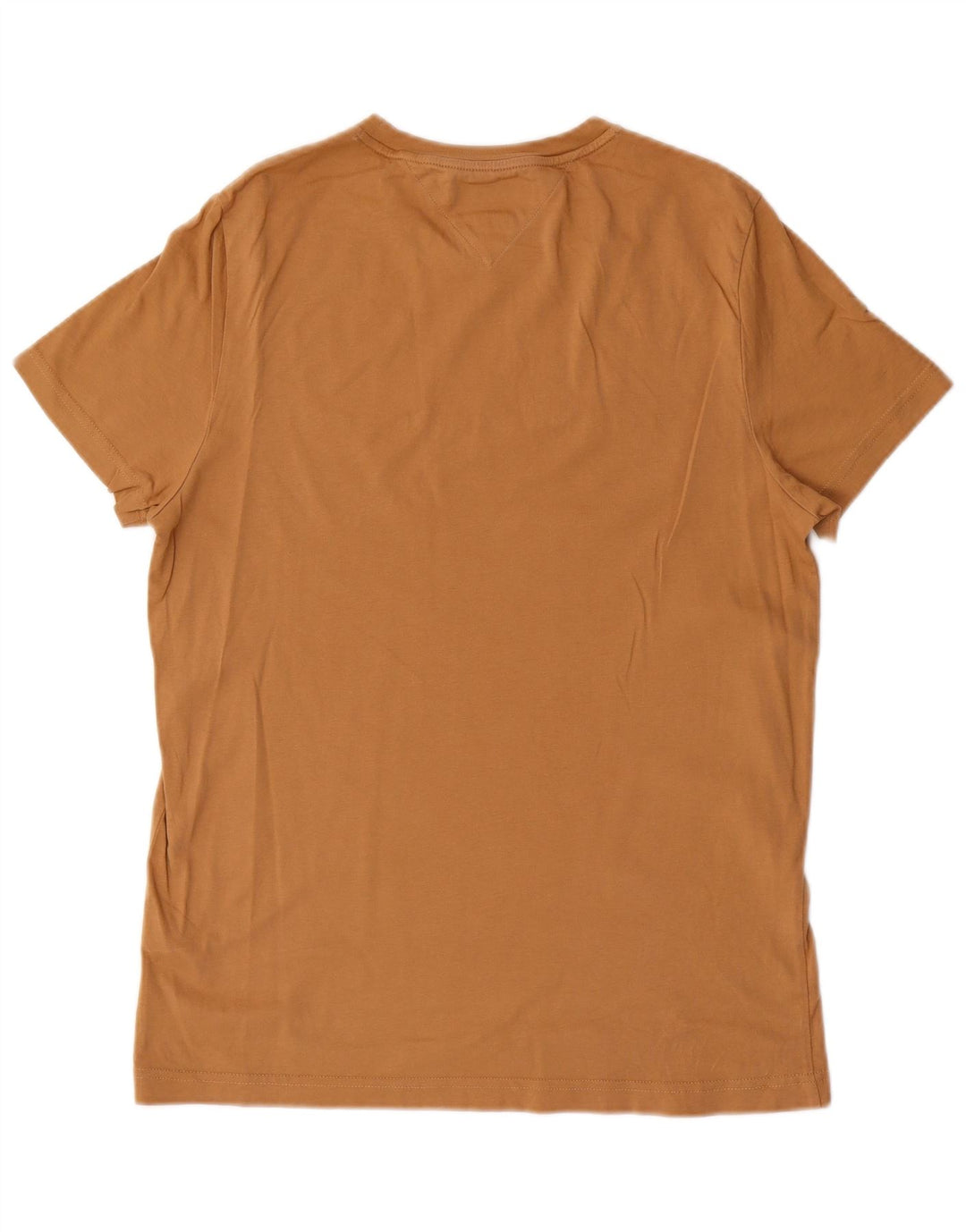 Tommy Hilfiger Herre Slim Fit Grafisk T-Shirt Top Medium Brun Bomuld