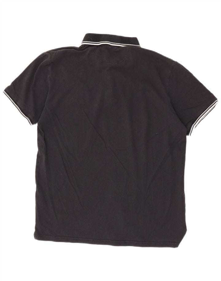 Champion herre poloshirt Medium marineblå stribet bomuld