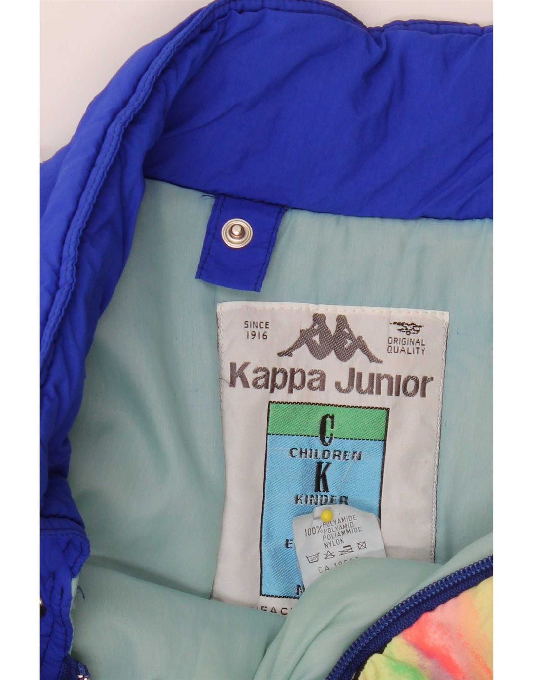 Kappa Boys Graphic Relaxed Fit Skijakke 15-16 år Blå Colourblock