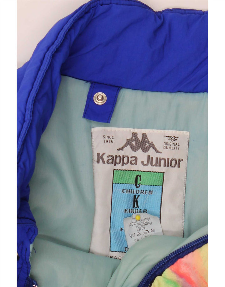 Kappa Boys Graphic Relaxed Fit Skijakke 15-16 år Blå Colourblock