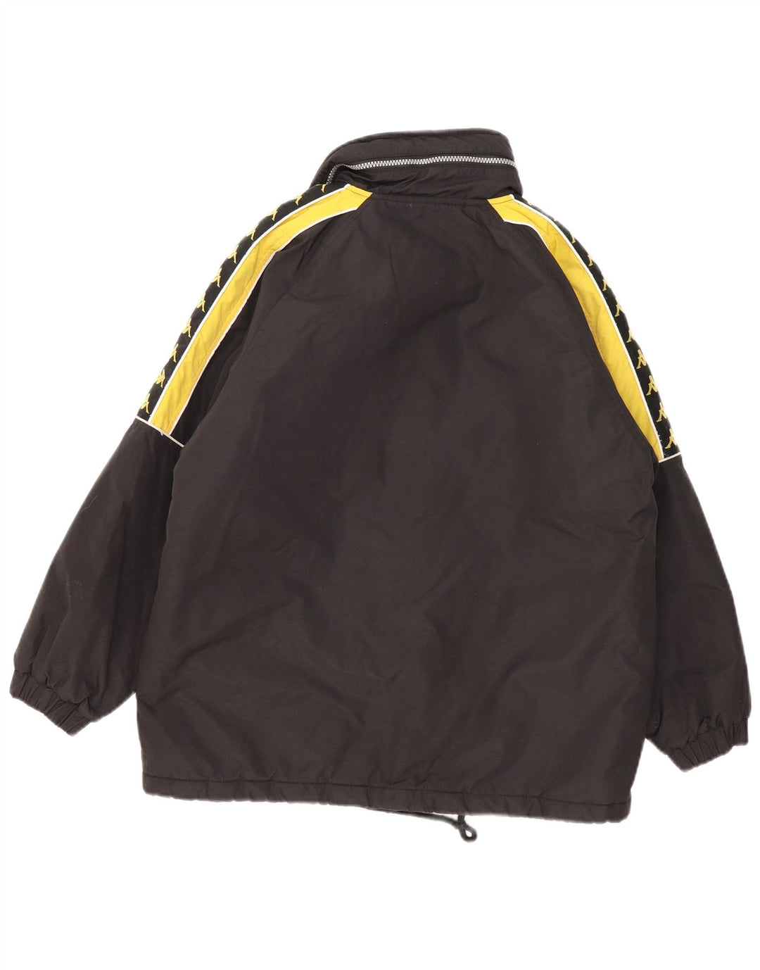 Kappa Boys Graphic Windbreaker Jacket 12-13 år XL Sort Colourblock