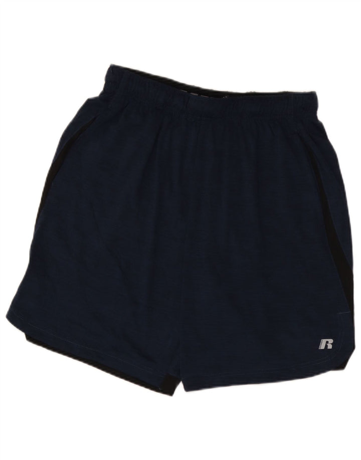 Russell Athletic Herre Sportshorts Medium Navy Blue Colourblock Polyester