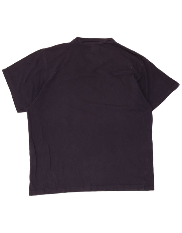 Calvin Klein Jeans Herre T-Shirt Top XL Marineblå Bomuld