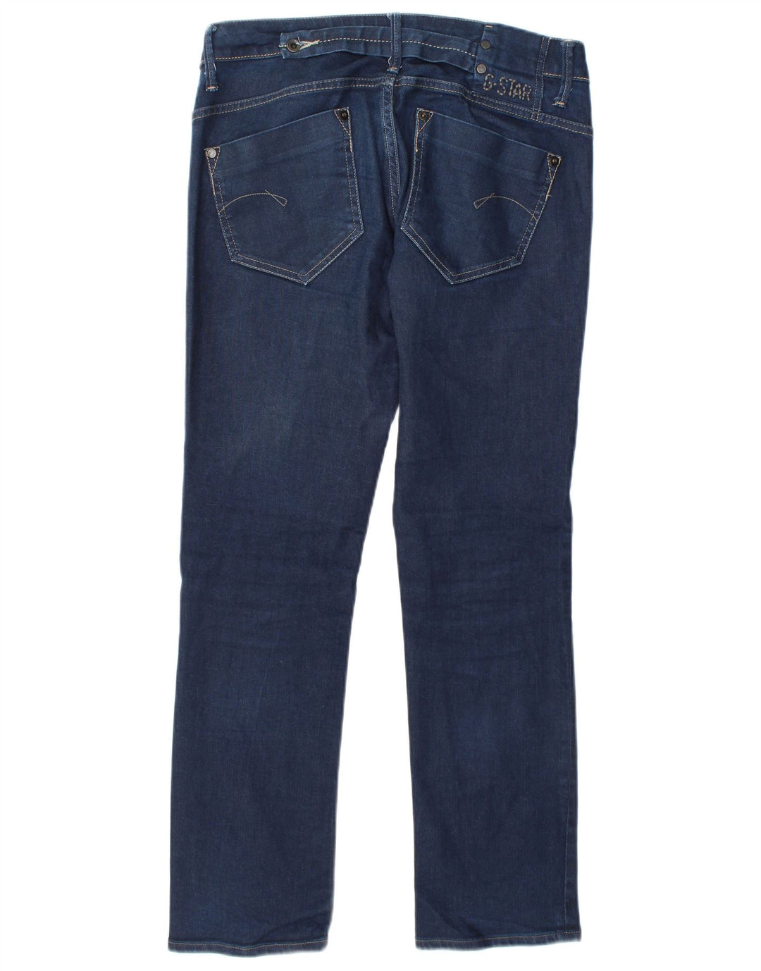G-Star Dame Midge Straight Jeans W30 L32 Marineblå Bomuld