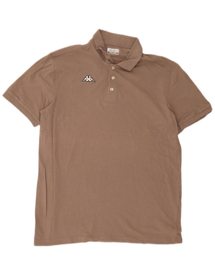 Kappa herre poloshirt 3XL brun bomuld