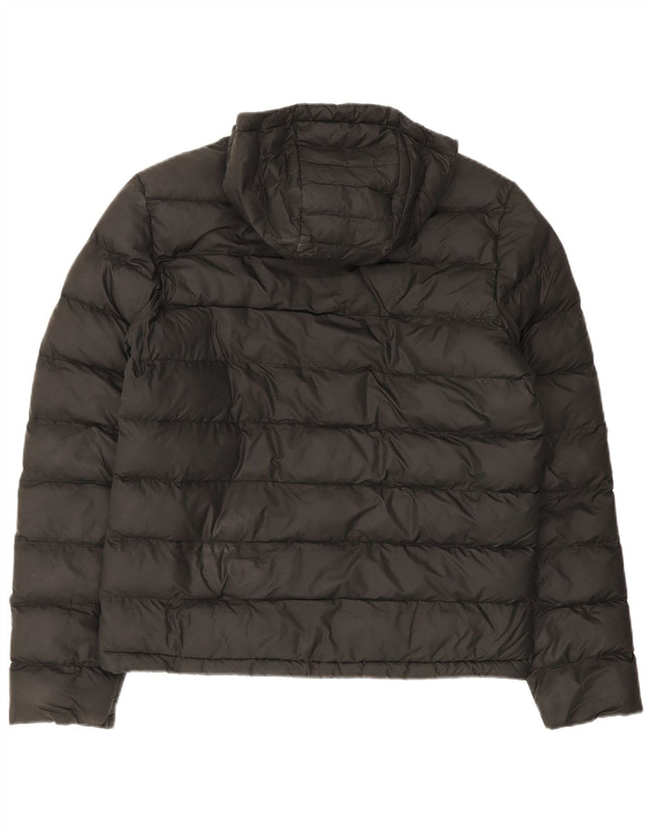 Adidas Herre hættepolstret jakke UK 38 Medium Sort Polyester