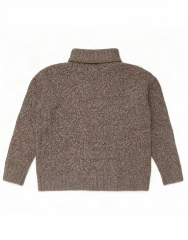 Marks & Spencer Dame Oversized rullehals sweater UK 10 lille grå
