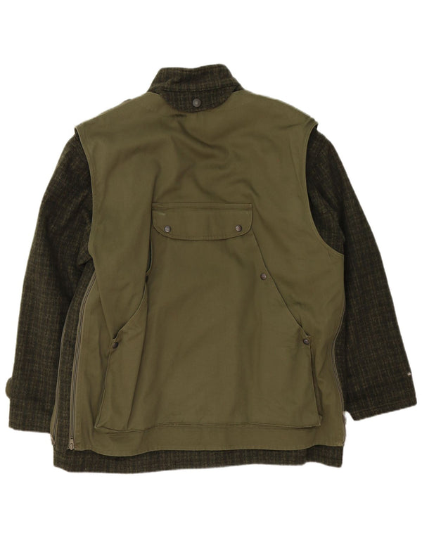 Belfe & Belfe Herre Utility Jacket IT 54 2XL Grøn ternet uld