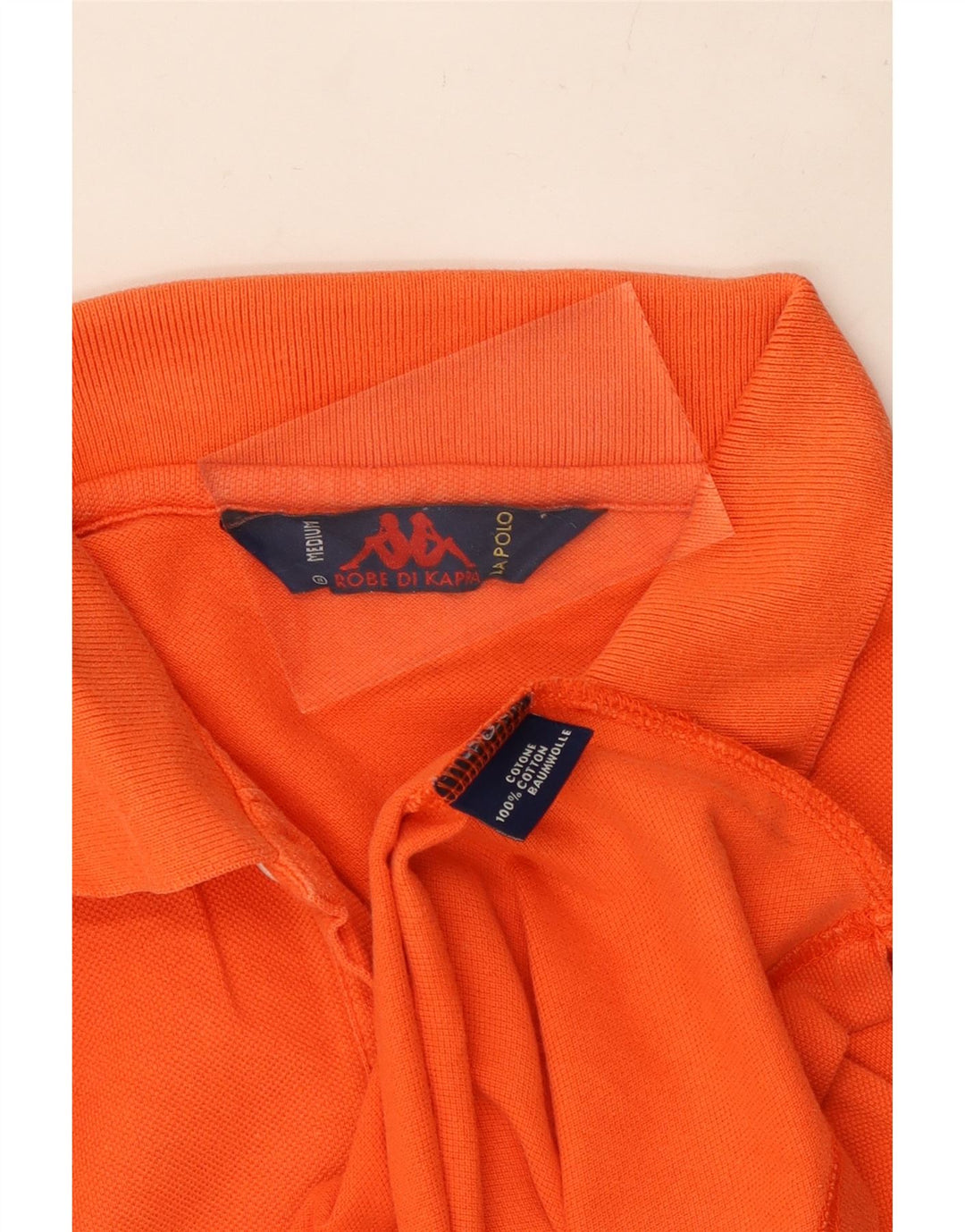 KAPPA Poloshirt til mænd Medium Orange Bomuld