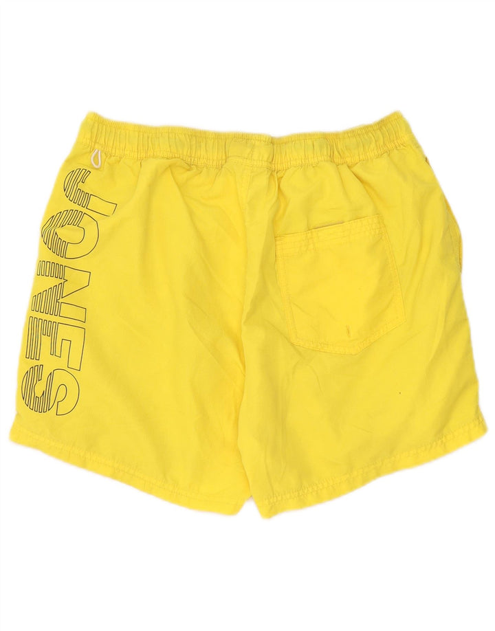 Jack & Jones Herre grafiske svømmeshorts store gule polyester