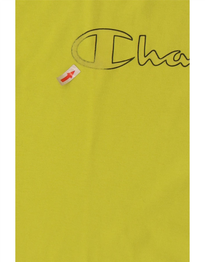 Champion Herre grafisk T-shirt Top mellemgrøn bomuld
