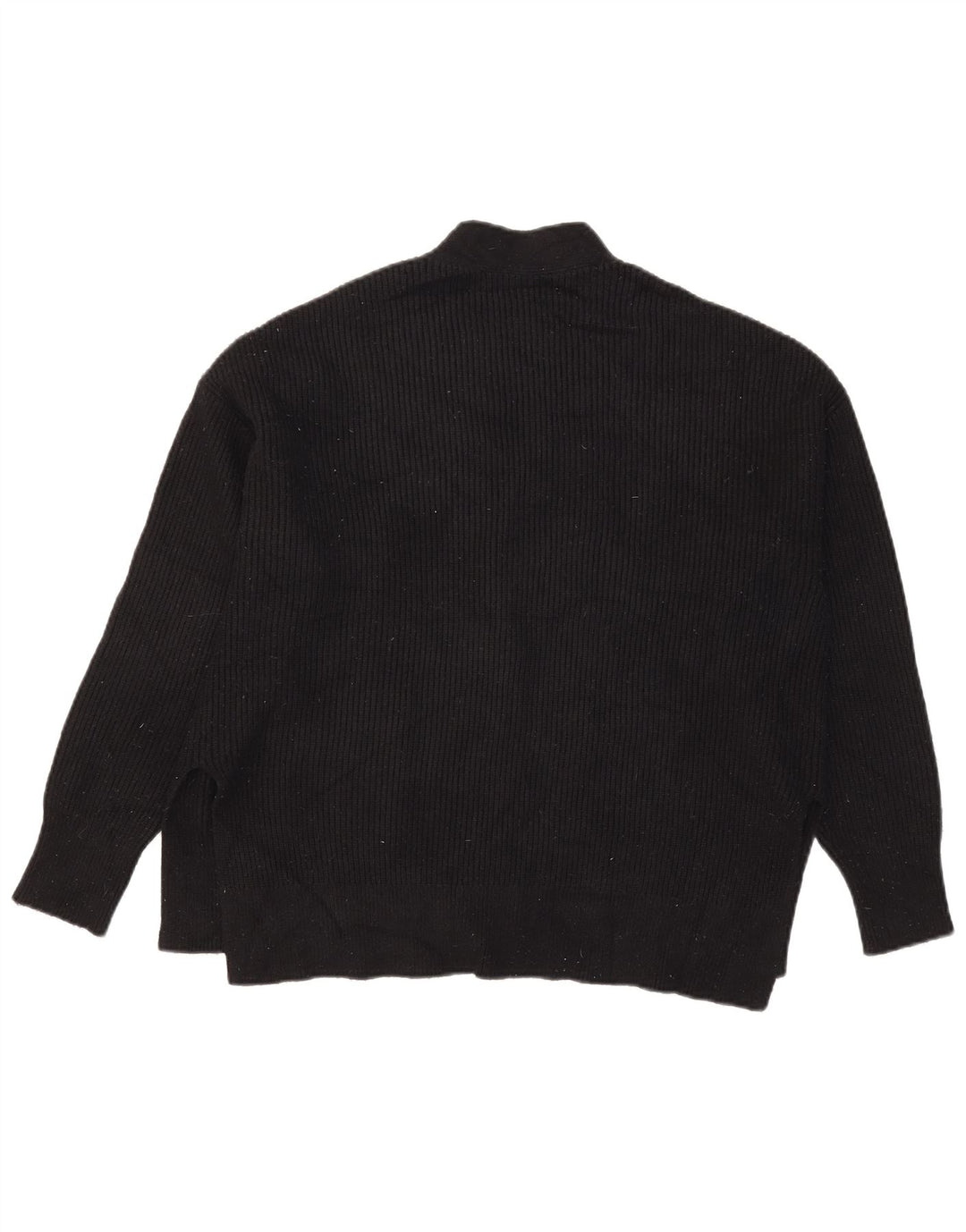 Zara Kvinders Oversized Cardigan Sweater UK 14 Medium Sort
