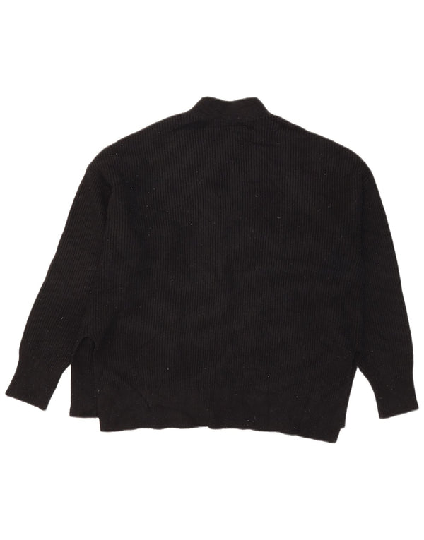 Zara Kvinders Oversized Cardigan Sweater UK 14 Medium Sort