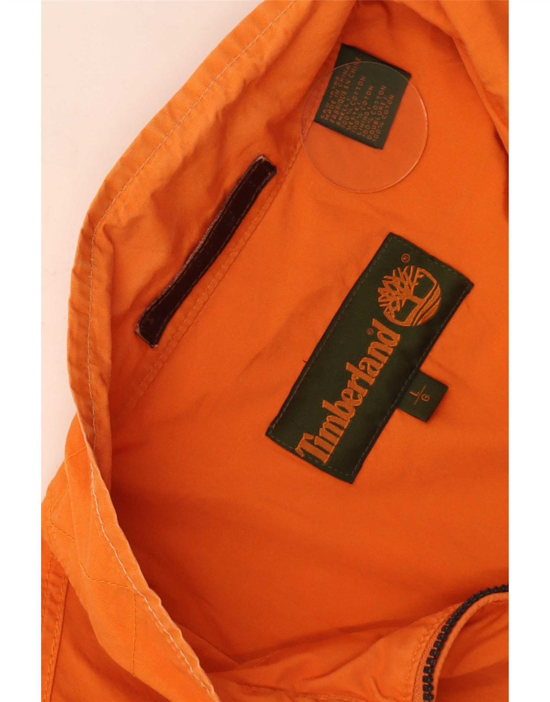Timberland Herre Bomber Jacket UK 40 Stor Orange Bomuld