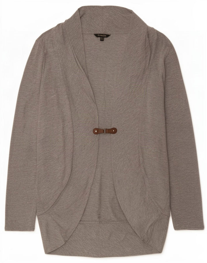 Massimo Dutti Dame Longline Cardigan Sweater UK 12 Medium Grey