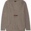 Massimo Dutti Dame Longline Cardigan Sweater UK 12 Medium Grey