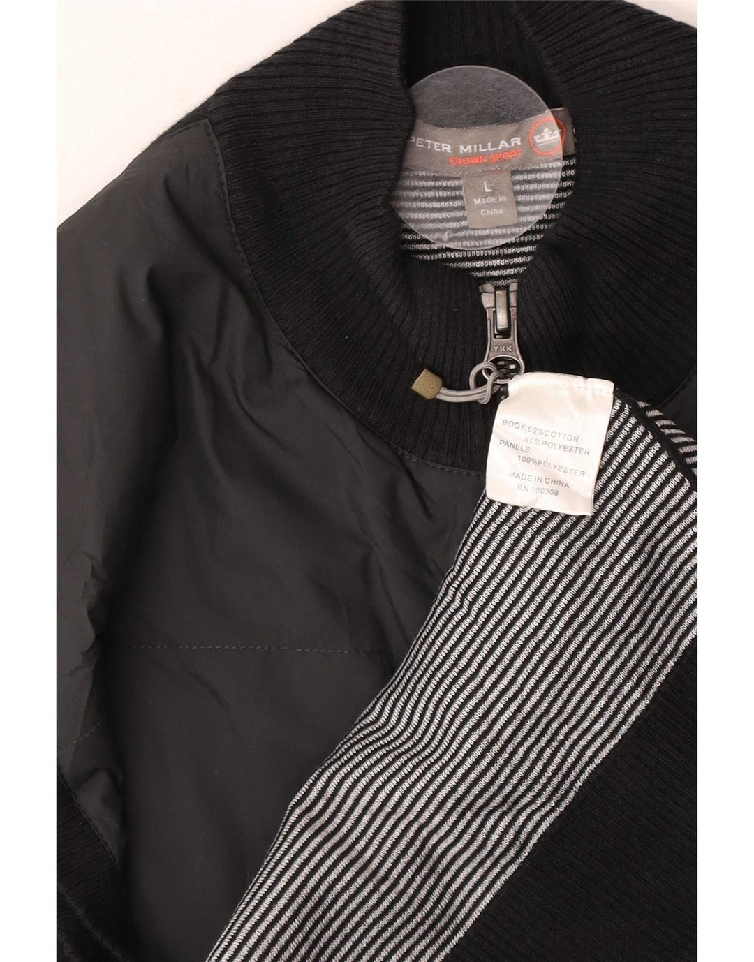 Peter Millar Herre Gilet UK 40 Large Black Bomuld