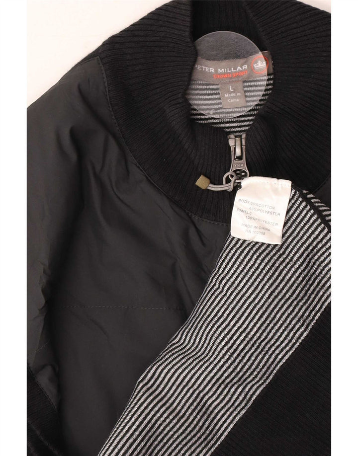 Peter Millar Herre Gilet UK 40 Large Black Bomuld