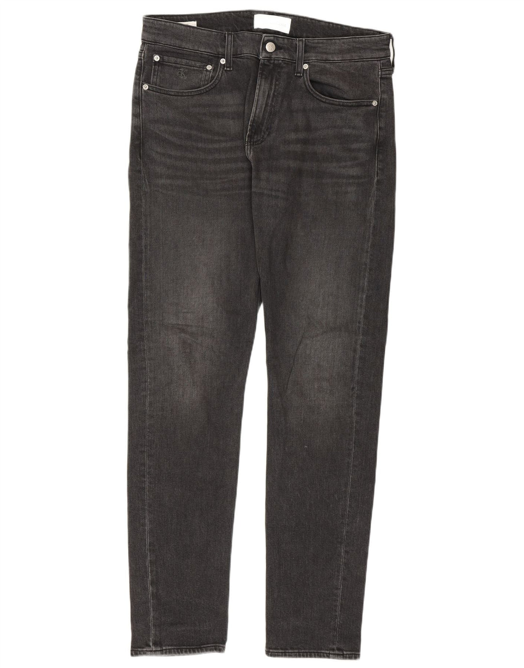 Calvin Klein Herre Slim Tapered Jeans W32 L32 Grå Bomuld