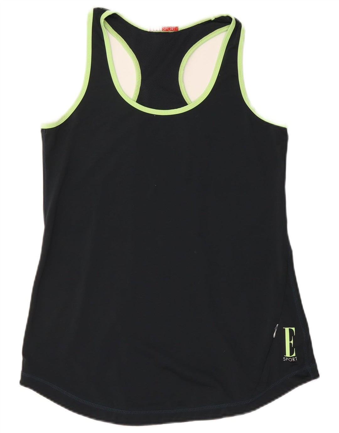 Elle Sport Kvinder Grafisk Vest Top UK 12 Medium Grå Geometrisk Polyester
