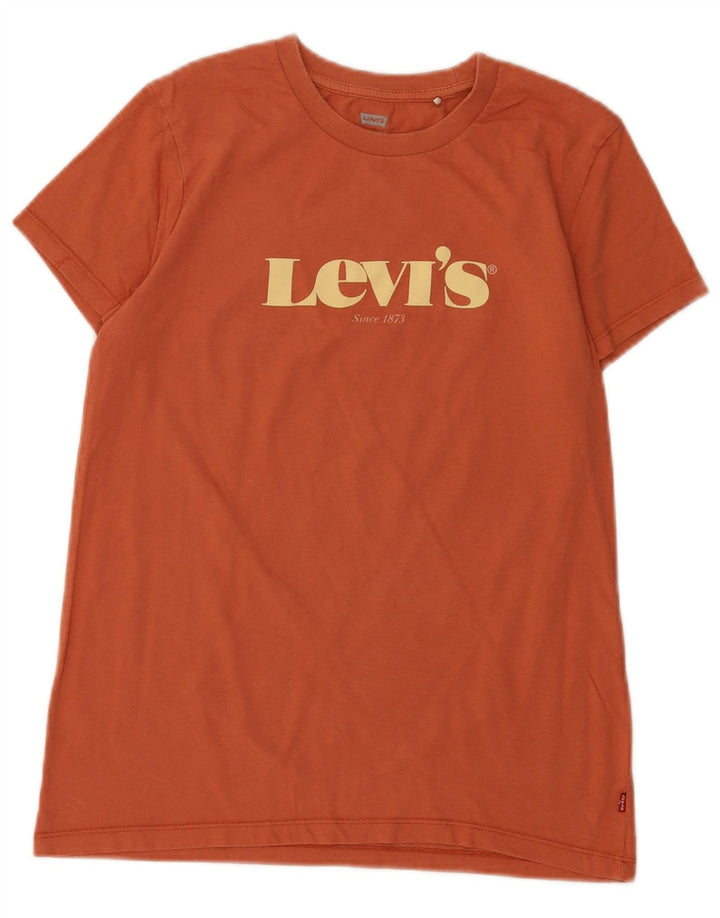 Levi's Grafisk T-shirt top til kvinder DK 6 XS Orange