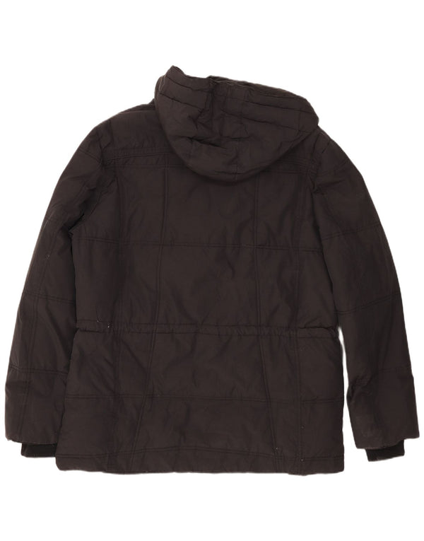Ivy Oxford Herre Hooded Parka Jacket IT 54 2XL Sort Bomuld Sports