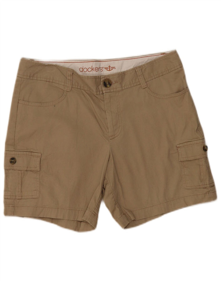 Dockers Dame Cargo Shorts US 8 Medium W32 Beige Bomuld