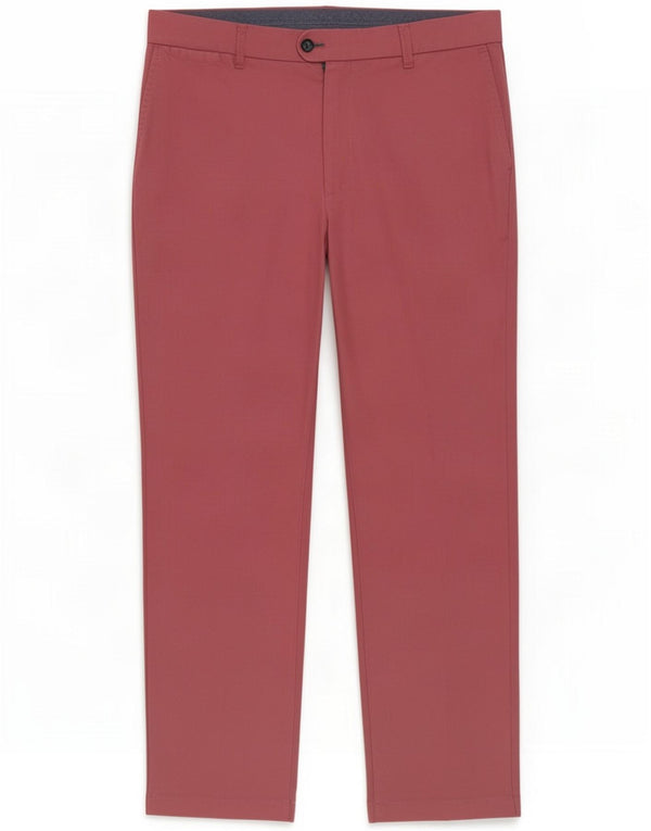 Marks & Spencer Herre Slim Chino Bukser W40 L31 Pink Polyester