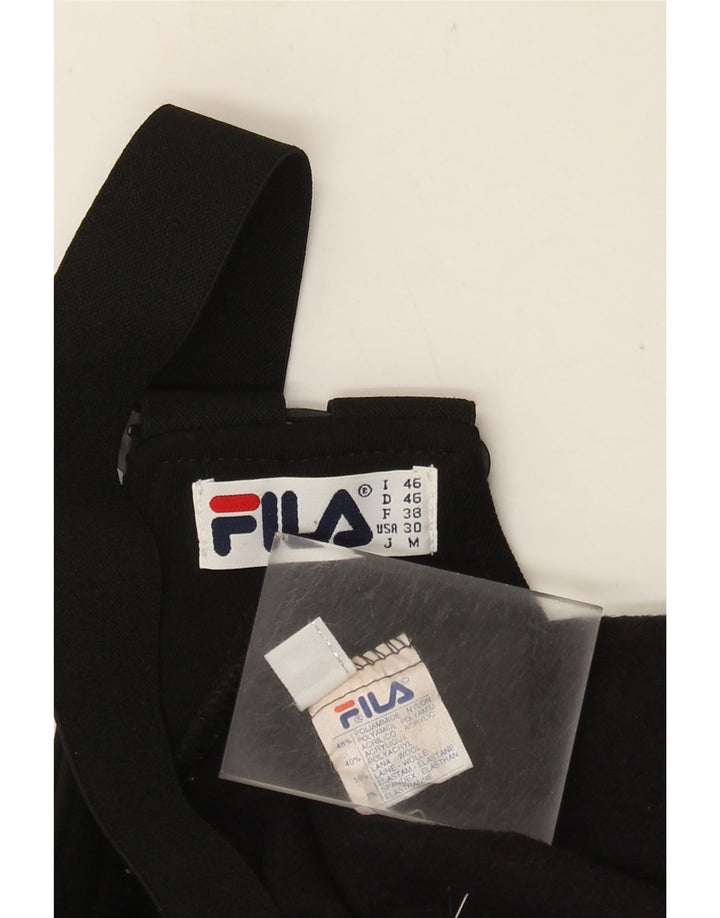 Fila Dame Grafiske Dungarees Skibukser IT 46 Large Sort Polyamid