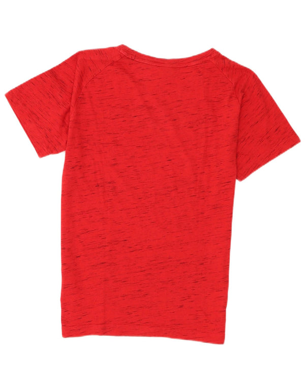 Puma Herre T-Shirt Top Lille rød Flecked Bomuld