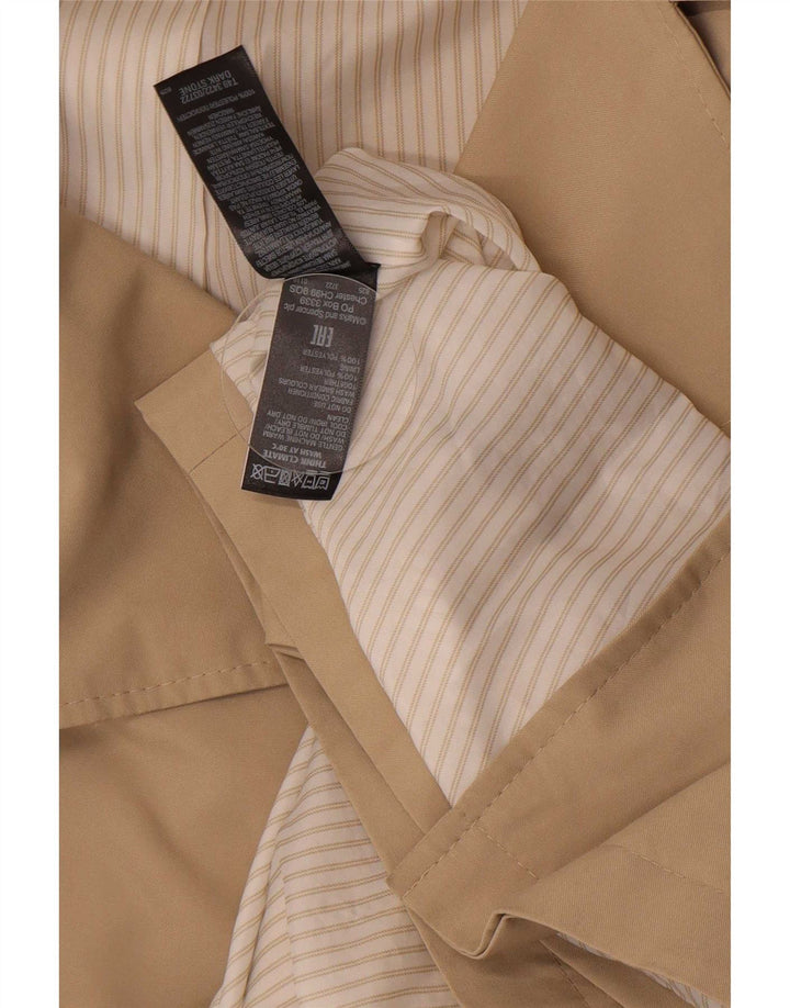 Marks & Spencer Trench Coat til kvinder UK 14 Large Beige Polyester