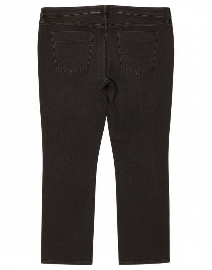 Mossimo Dame Super Strech Mid Rise Straight Jeans US 18 2XL W40 L29 Grå