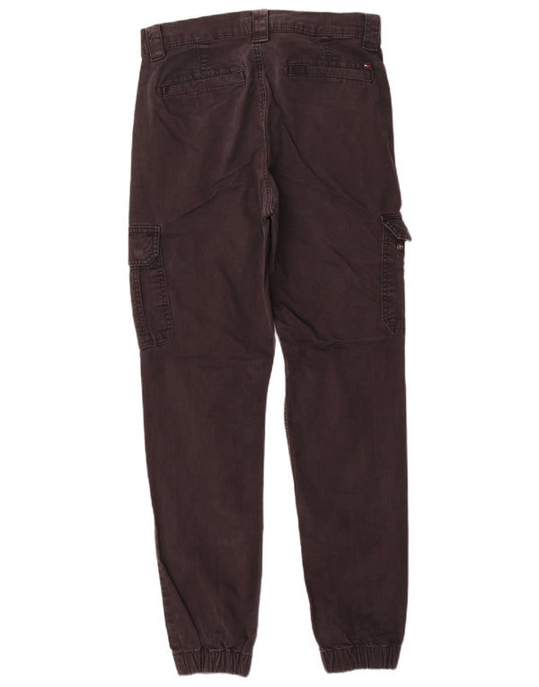 Tommy Hilfiger Herre Joggers Cargo Bukser W29 L30 Brun Bomuld