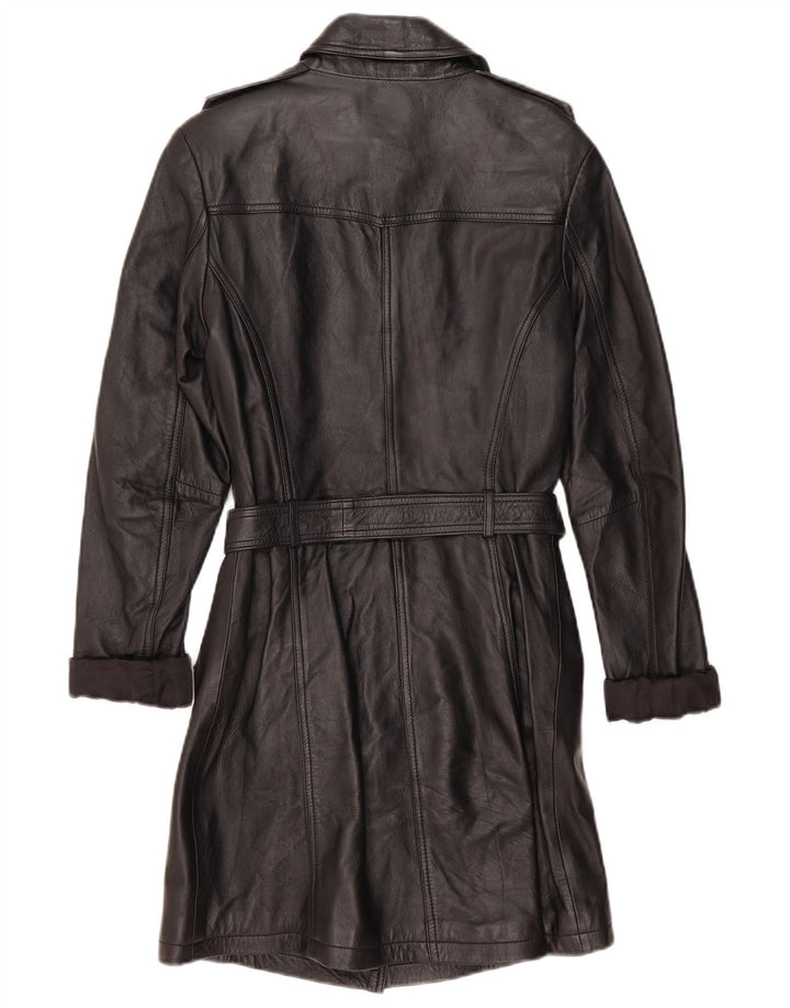 Street One Dame Læderfrakke UK 12 Medium Sort Læder
