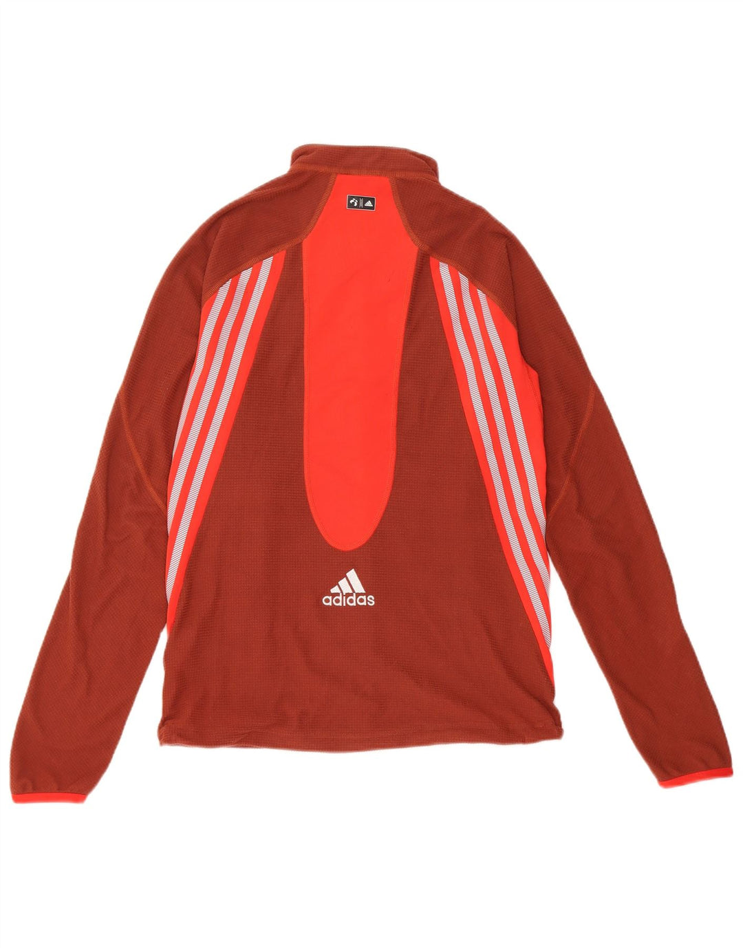 Adidas træningsdragt topjakke til kvinder UK 12 Medium Brown Colourblock Polyester