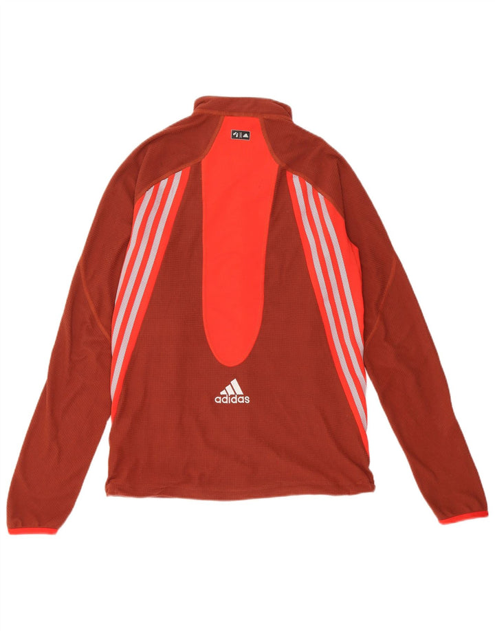 Adidas træningsdragt topjakke til kvinder UK 12 Medium Brown Colourblock Polyester