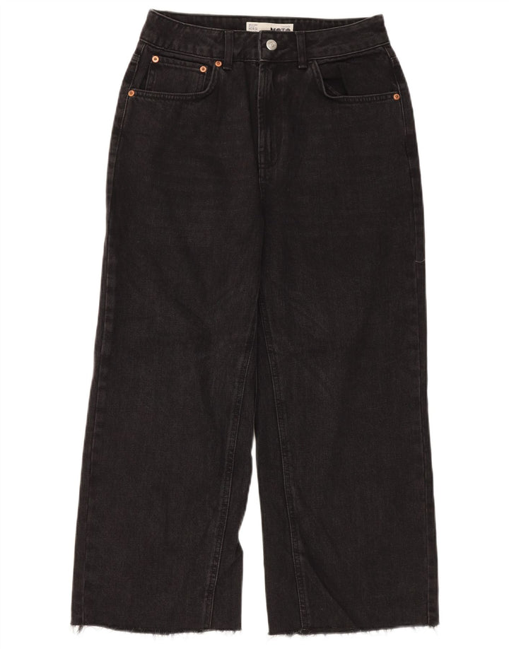 TOPSHOP Dame jeans med brede ben W28 L23 Sort polyester