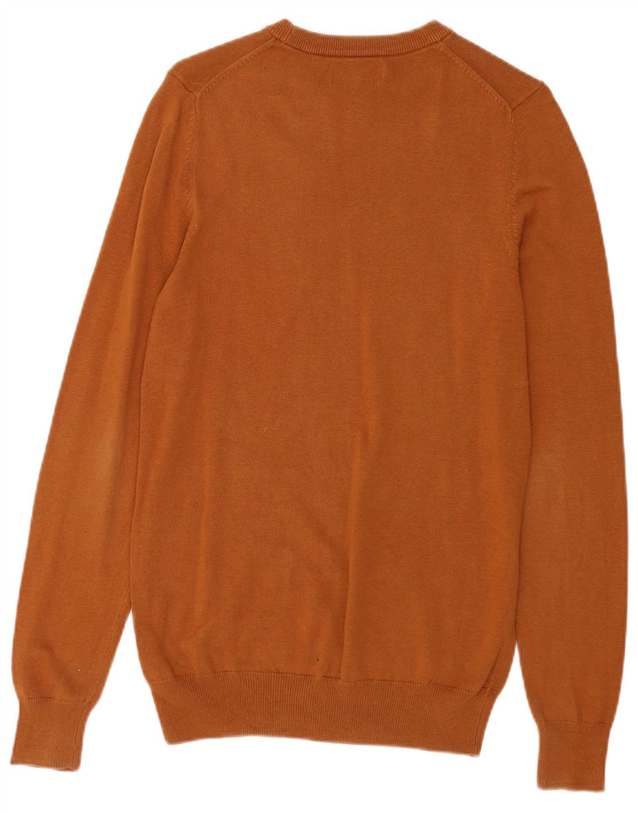 Marks & Spencer Herre sweater med rund hals XS Brun bomuld