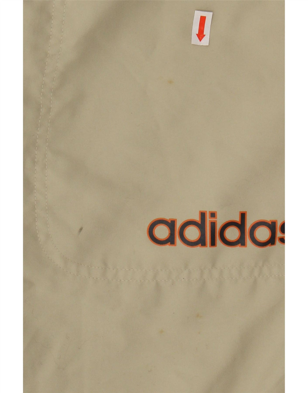 ADIDAS Mens Bermuda Sport Shorts Large  Beige Polyester