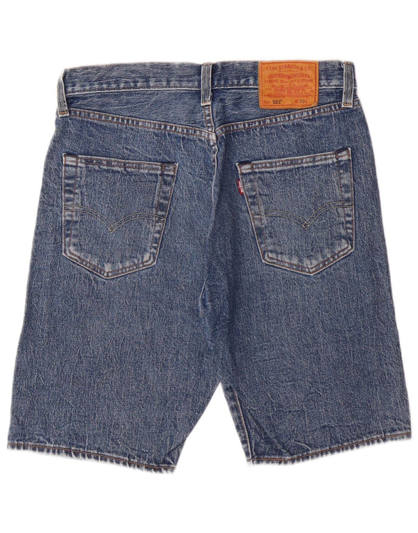 Levi's Herre 501 denimshorts W30 mellemblå bomuld