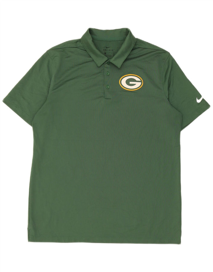 Nike Herre Green Bay Packers Polo Shirt Large Polyester