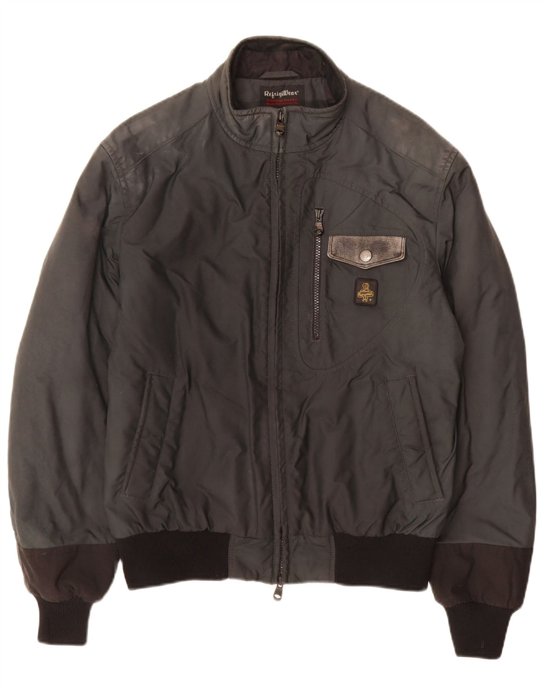 Refrigiwear Herre Bomber Jacket UK 40 Large Grå Polyamid