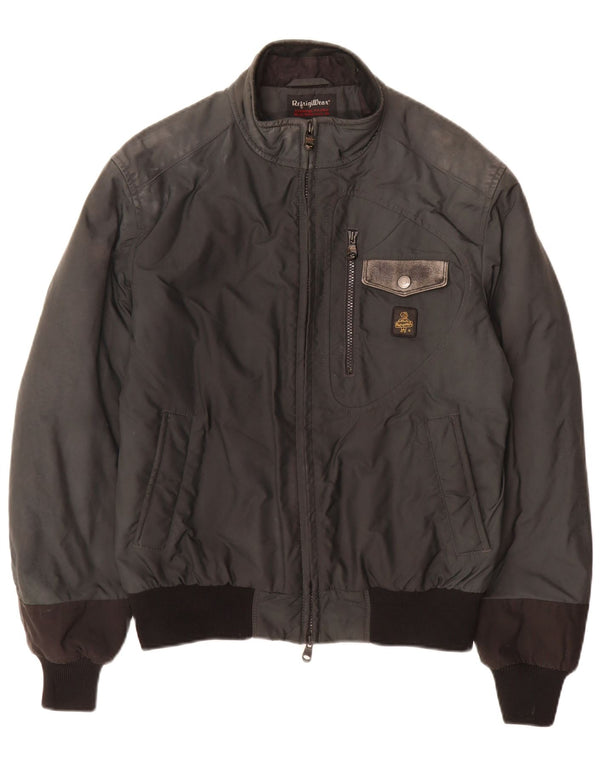 Refrigiwear Herre Bomber Jacket UK 40 Large Grå Polyamid