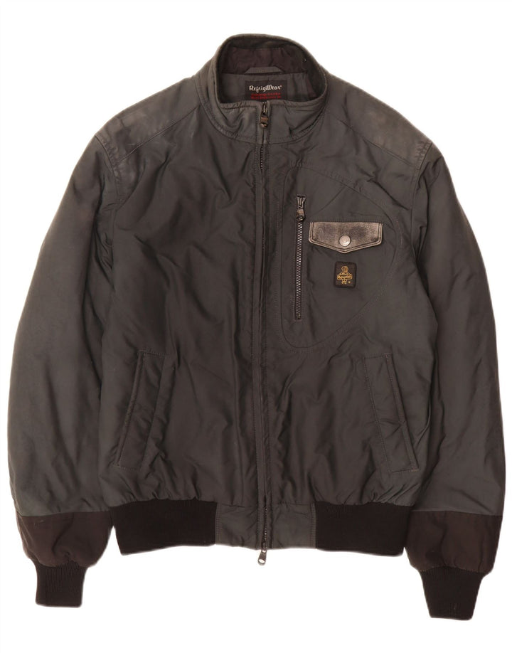 Refrigiwear Herre Bomber Jacket UK 40 Large Grå Polyamid