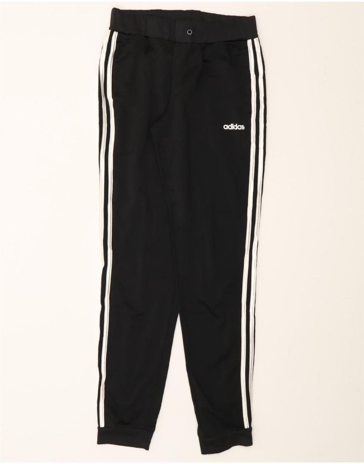ADIDAS Womens Tracksuit Trousers Joggers UK 8/10 Small  Black Polyester Vintage Adidas and Second-Hand Adidas from Messina Hembry 