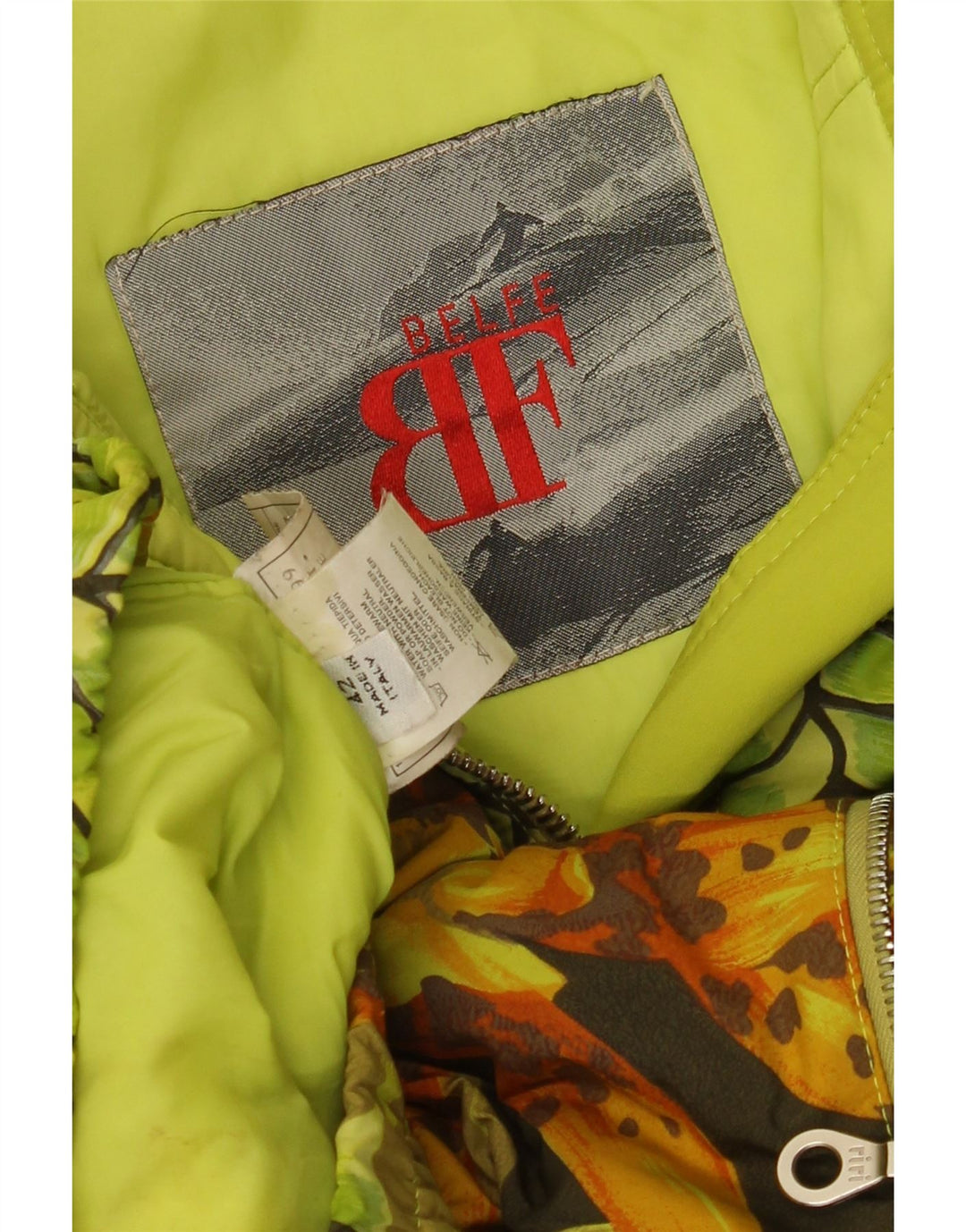 BELFE & BELFE Vindjakke til kvinder IT 42 Medium Grøn Blomster