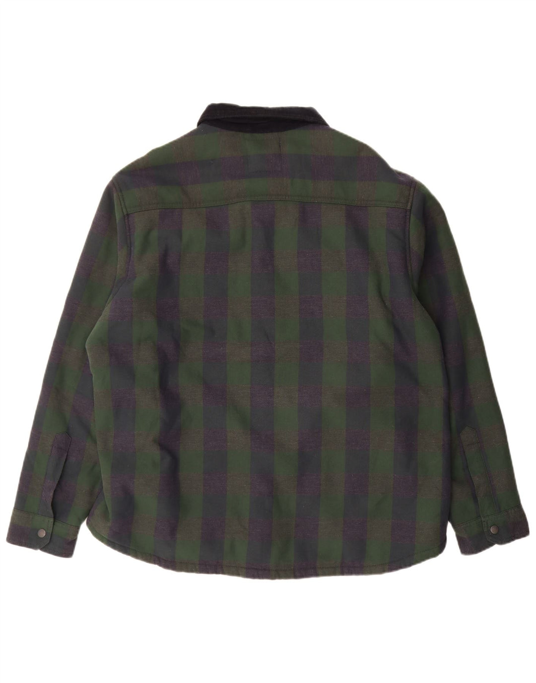 Marks & Spencer Herre Overshirt Sherpa Flanell Shirt XL Grøn Polyester