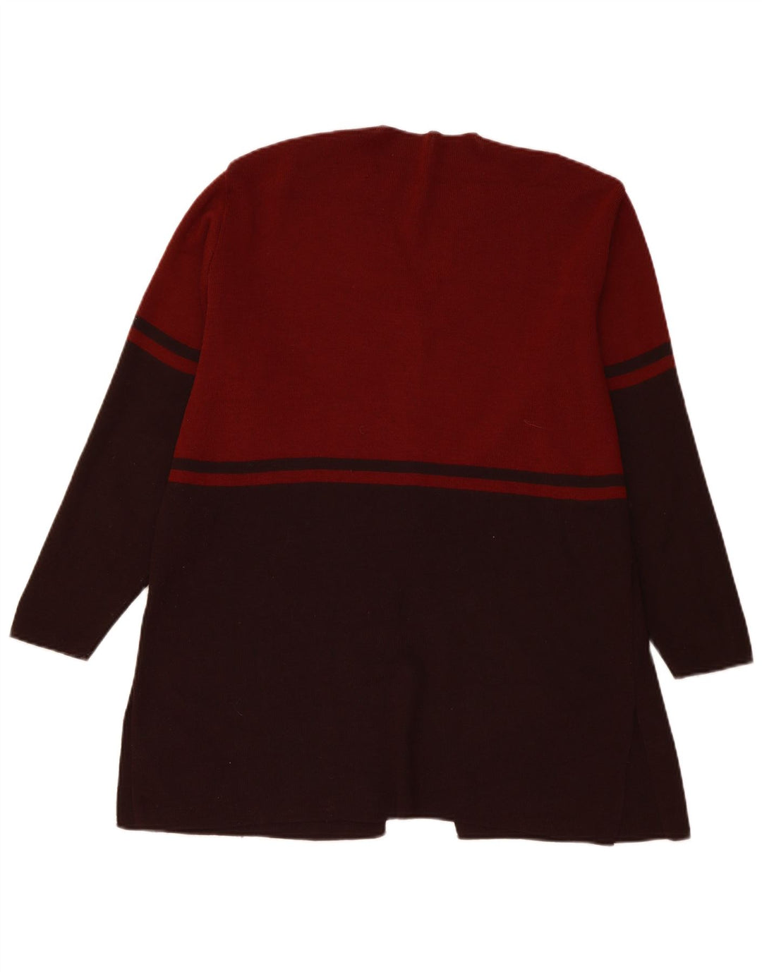 Marks & Spencer Dame Longline Cardigan Sweater UK 12 Medium Brown