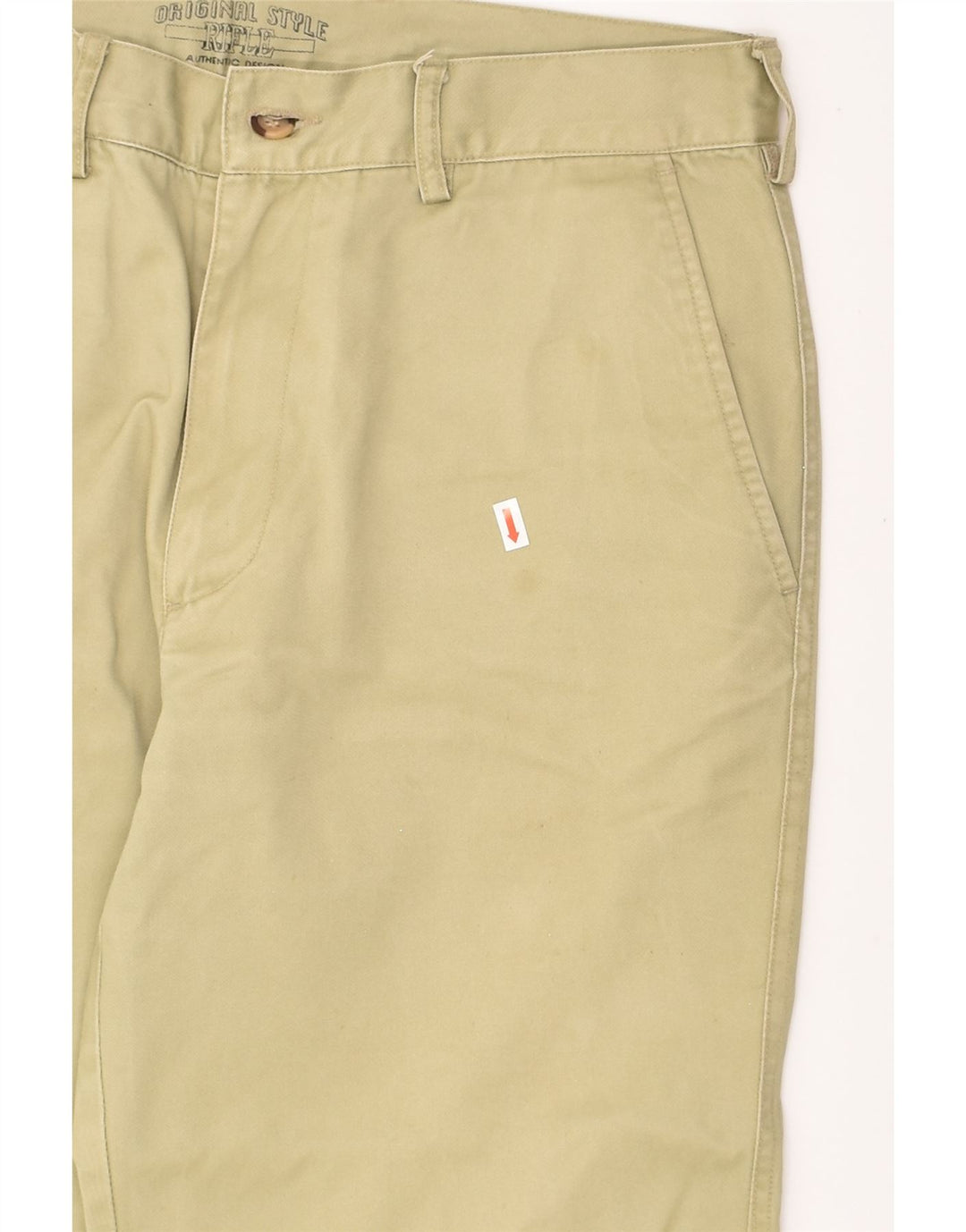 RIFLE Mens Tapered Chino Trousers W36 L31  Beige Cotton | Vintage Rifle | Thrift | Second-Hand Rifle | Used Clothing | Messina Hembry 