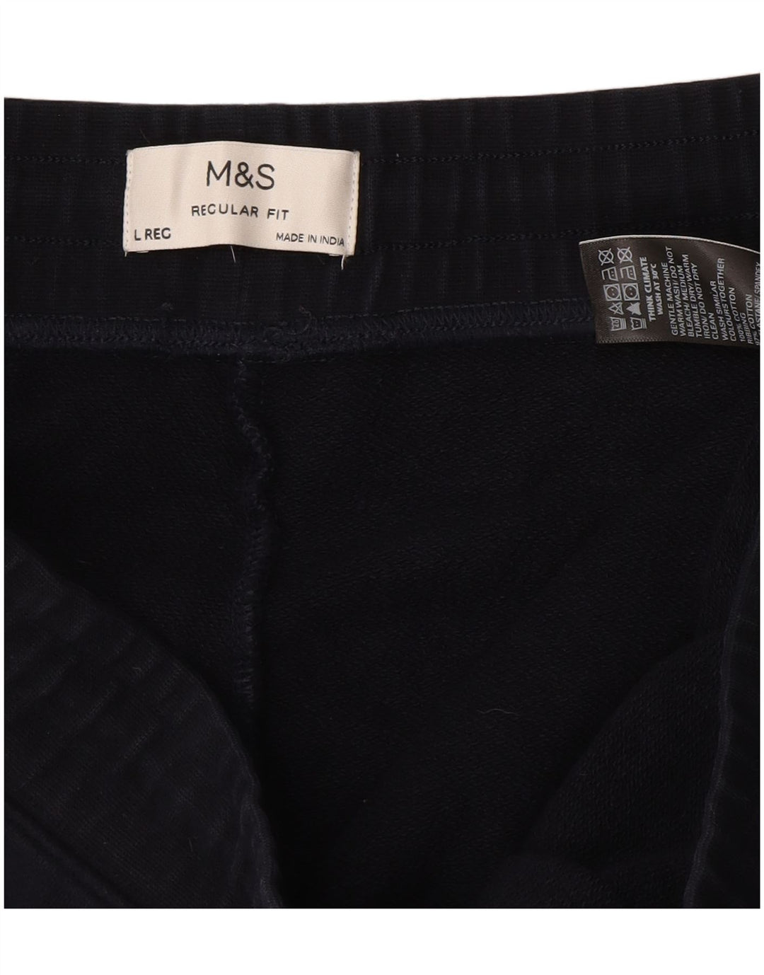 Marks & Spencer Herre Regular Fit træningsdragt Bukser Joggers Large Navy Blue